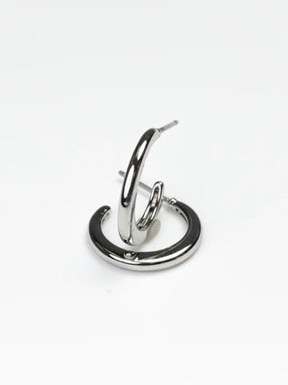 RYLE MEDIUM SILVER HOOPS