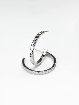 ISLA MEDIUM SILVER HOOPS