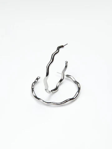 EMMARY MEDIUM SILVER HOOPS