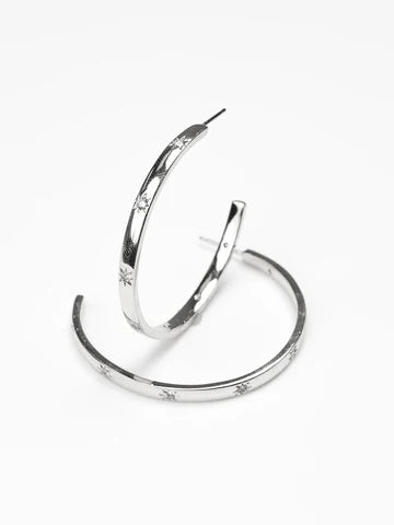 ANDERS LARGE SILVER HOOPS