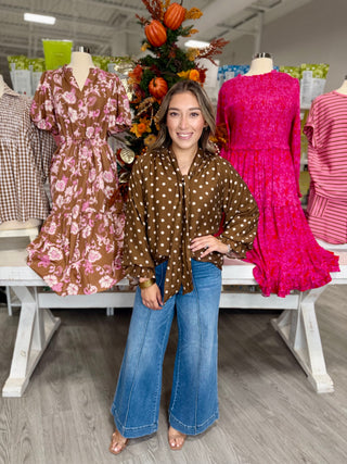 ALMA POLKA DOT TOP