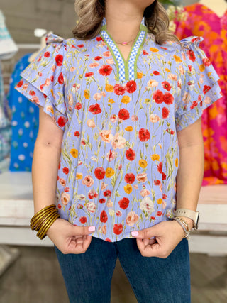 KHLOE FLORAL TOP