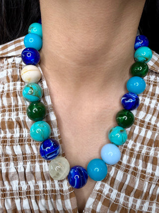 Sea Glass Beads Necklace