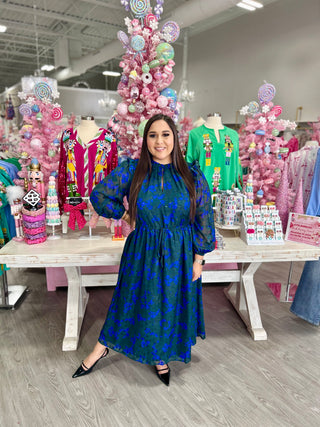 DORIS FLORAL MIDI DRESS