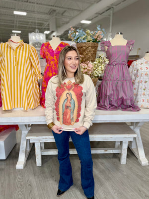 OUR LADY BLING SWEATER