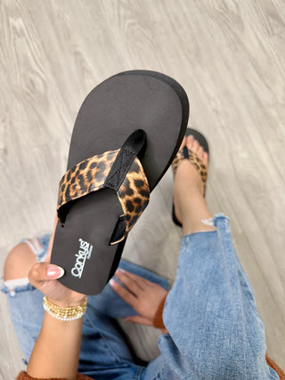 CORKYS OVERBOARD SANDALS LEOPARD
