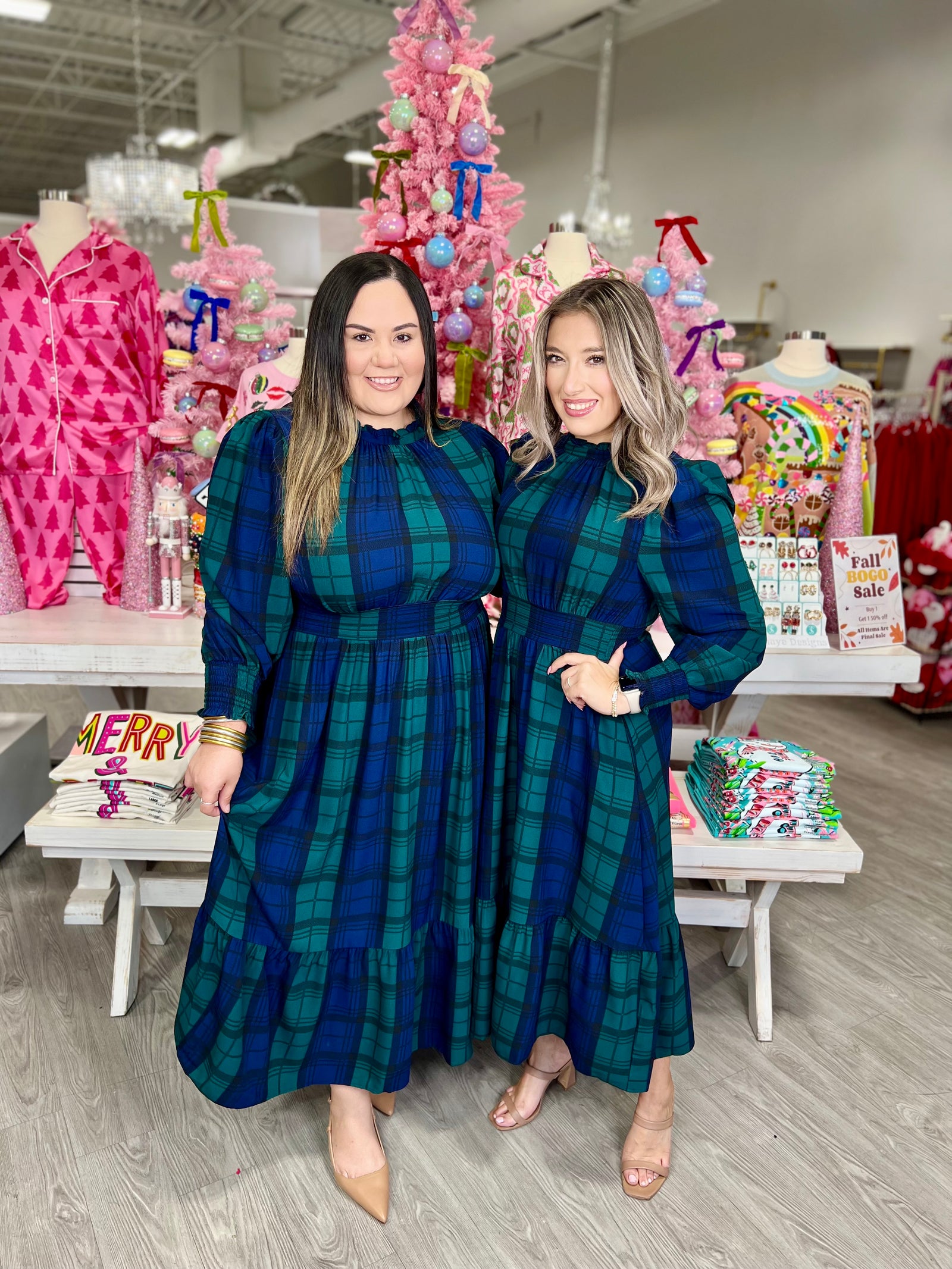 MARA PLAID DRESS