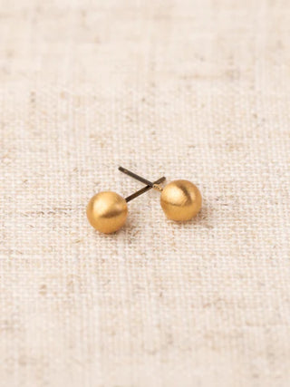 GRENADA BRUSHED GOLD SMALL EARRINGS