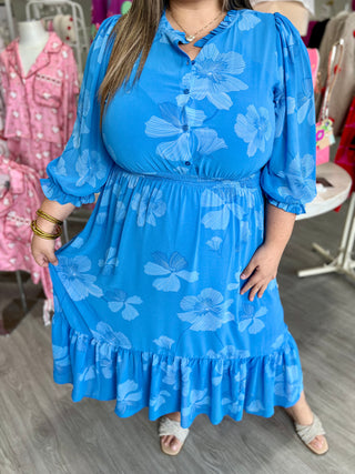 Blossom Irene Smocked Midi Dress