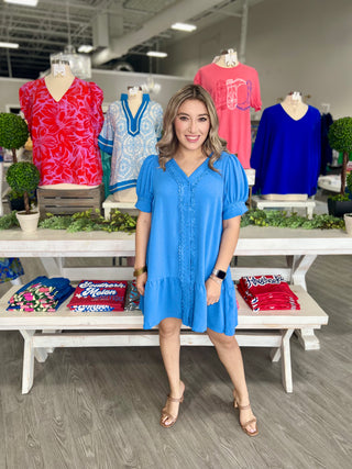 MADDISON BLUE DRESS