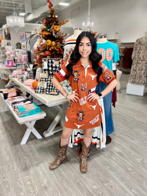 TEXAS LOGO PATCH DRESS
