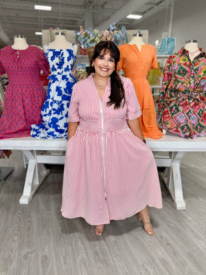 NAOMI STRIPE DRESS