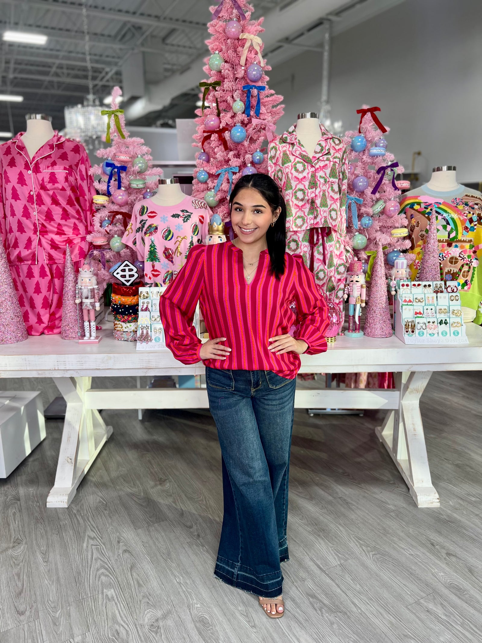 ARIANA MADIX STRIPE TOP