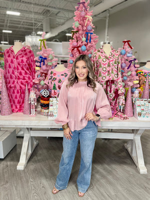 ARLA PINK SHIMMER TOP