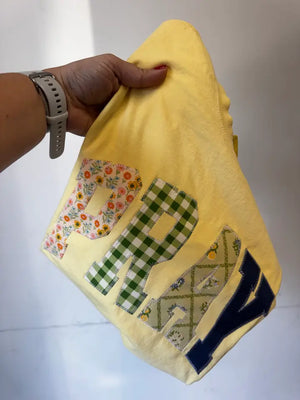 Yellow Pray Christian Faith Tee