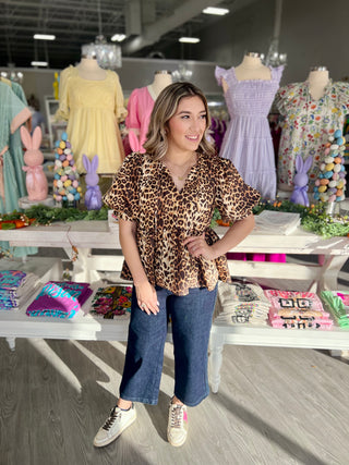 ALMA LEOPARD TOP