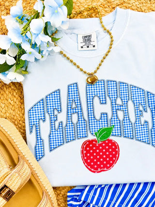 Teacher Gingham Tee