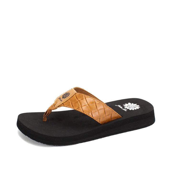 TAN FLOPHOP FLIP FLOP YELLOWBOX