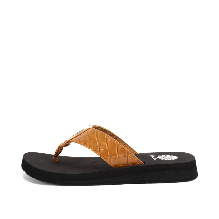 TAN FLOPHOP FLIP FLOP YELLOWBOX