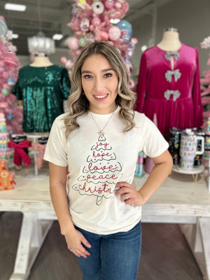 JOY HOPE LOVE TREE TEE