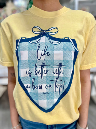 Life Is Better Bow Graphic Tee