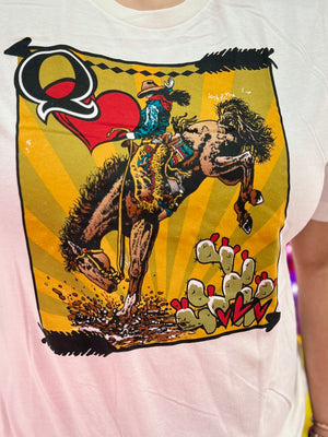 QUEEN OF HEARTS COWGIRL TEE