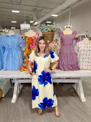 OLIVIA BIG FLORAL DRESS