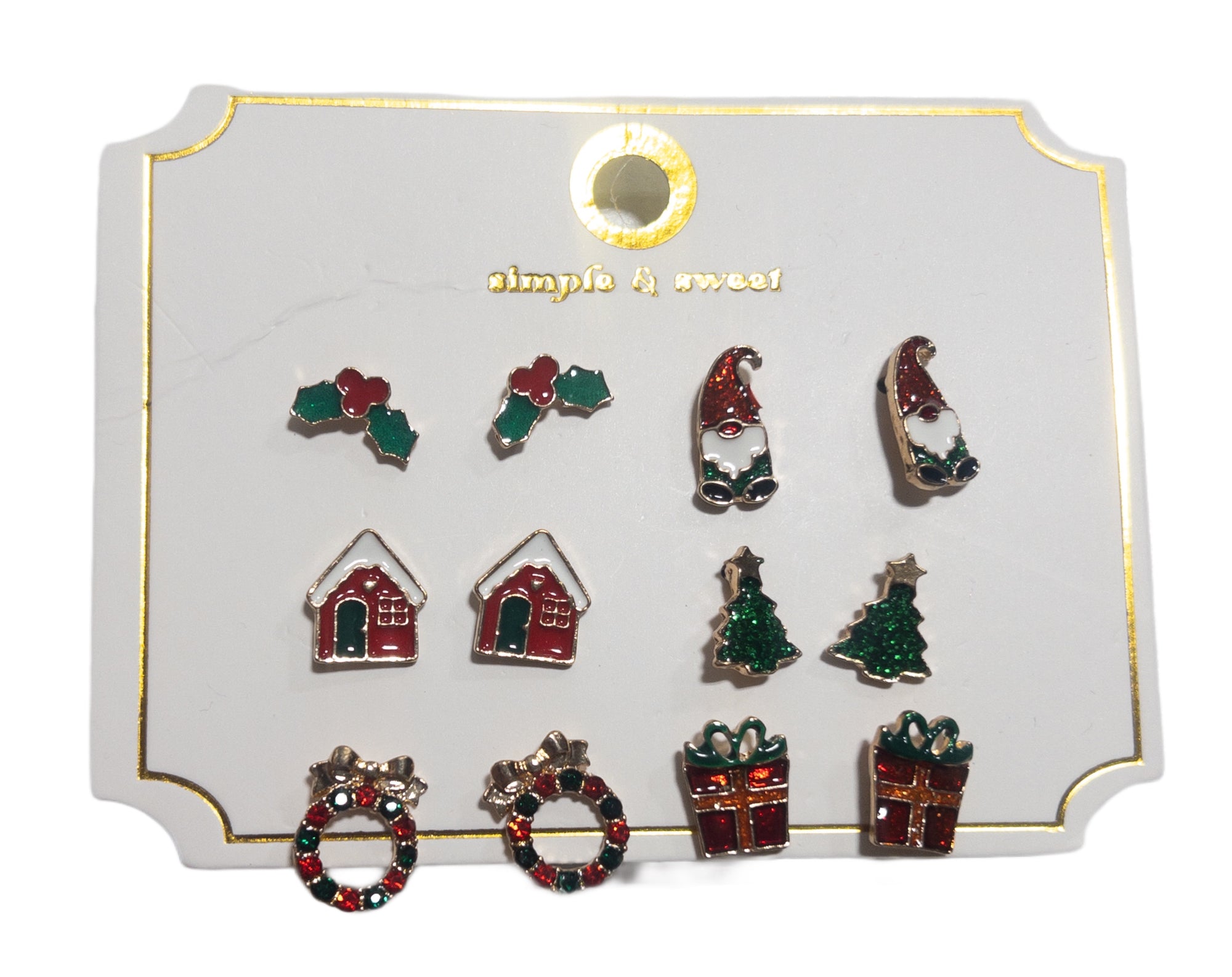 HOLIDAY GNOME EARRING SET