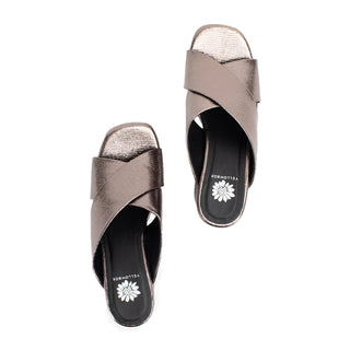 ORINDA PEWTER PLATFORM HEEL YELLOWBOX