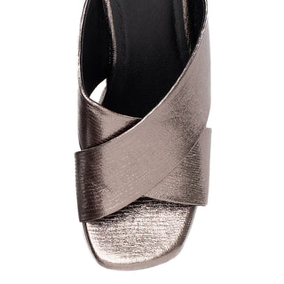 ORINDA PEWTER PLATFORM HEEL YELLOWBOX