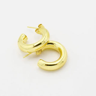 Sarah Chunky Gold Hoop