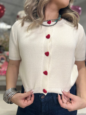 CUPID KNIT CARDIGAN TOP