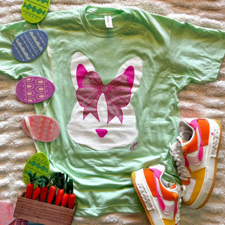 BUNNY GLITTER BOW TEE