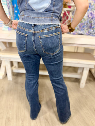 DONNA BOOTCUT SLIT JEANS