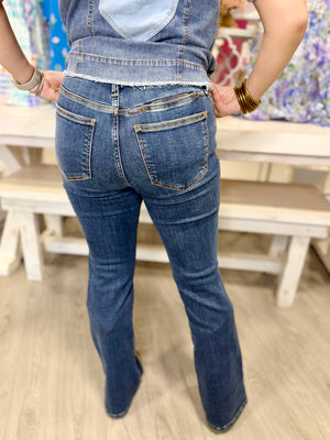 DONNA BOOTCUT SLIT JEANS