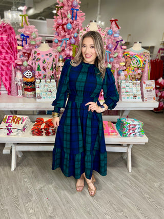 MARA PLAID DRESS
