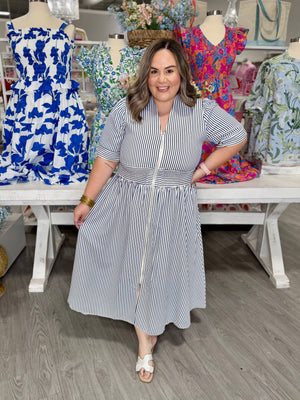 ADELA STRIPE DRESS