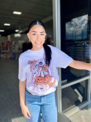 PUMPKIN CHERRIES TEE