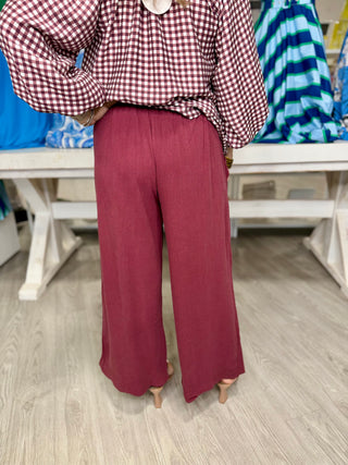 ALICE BURGUNDY PANTS