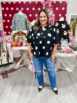 HOLLY POLKA DOT TOP