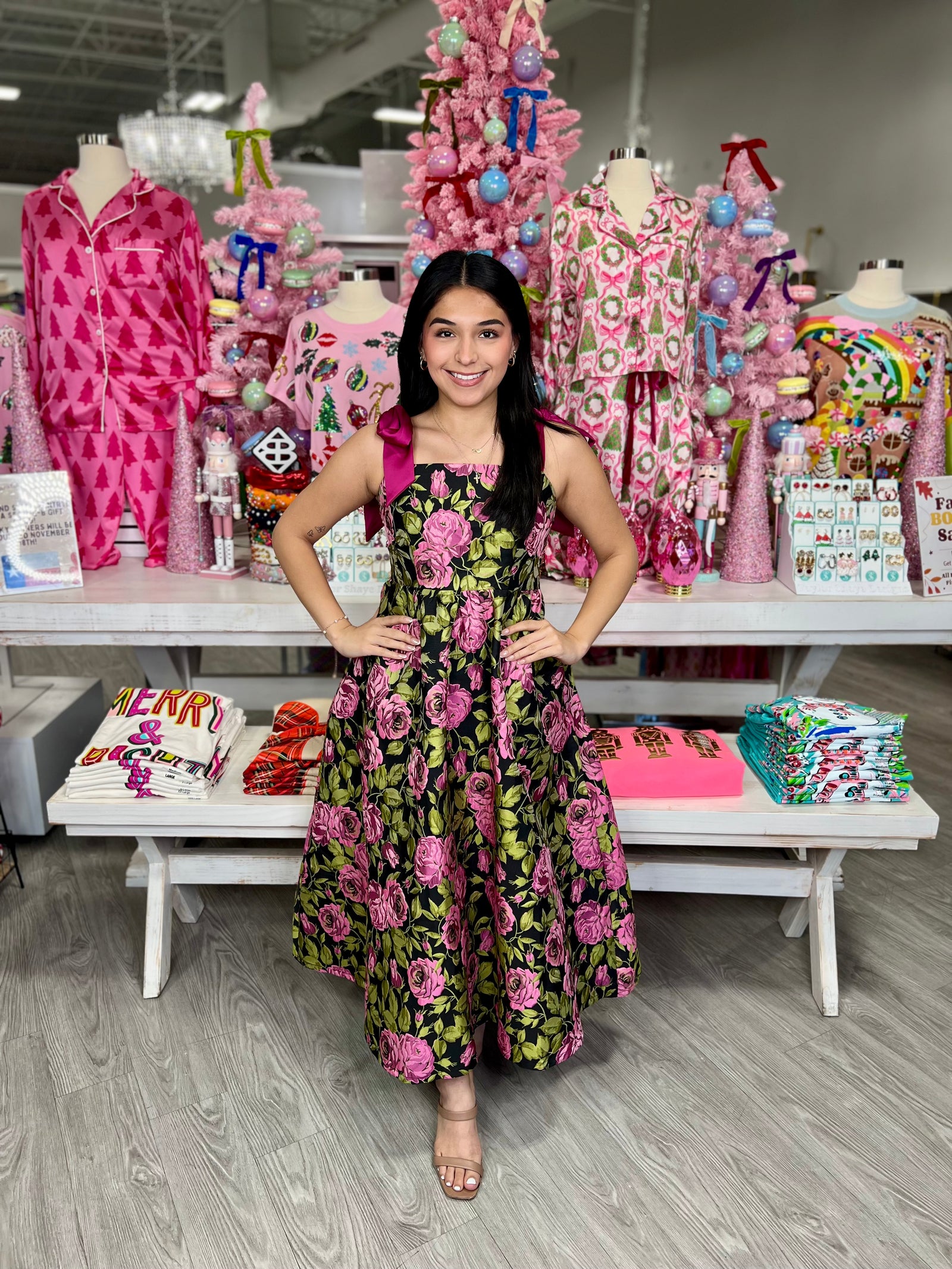 ERIN FLORAL MIDI DRESS