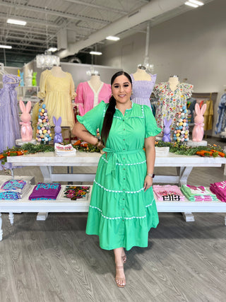 GINA GREEN DRESS