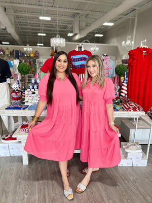 CORAL PINK DRESS