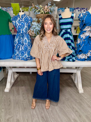 DAPHNE GINGHAM TOP