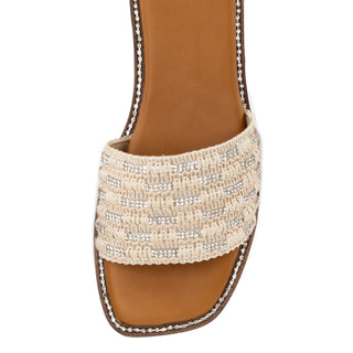 SHEILA SLIDE SANDAL NATURAL YELLOWBOX