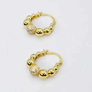 PIXIE HOOP GOLD EARRINGS