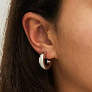 SILVER BUBBLE MINI HOOPS