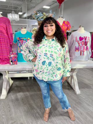 SHELLY FLORAL TOP