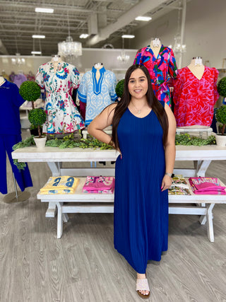 JALYNN MAXI DRESS- NAVY DOOR BUSTER