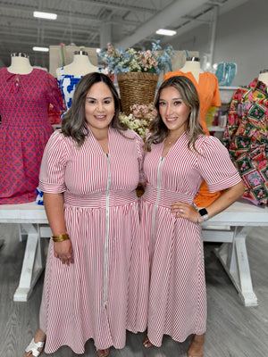 NAOMI STRIPE DRESS